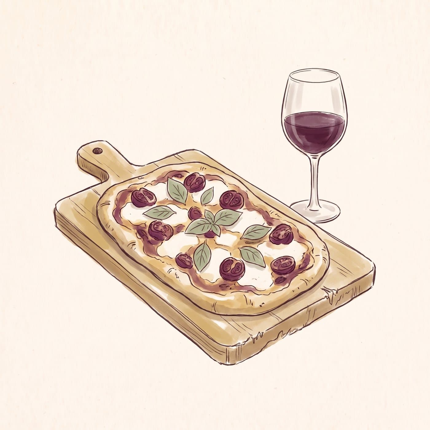 October Café Special: Flatbread Pizza & Wine