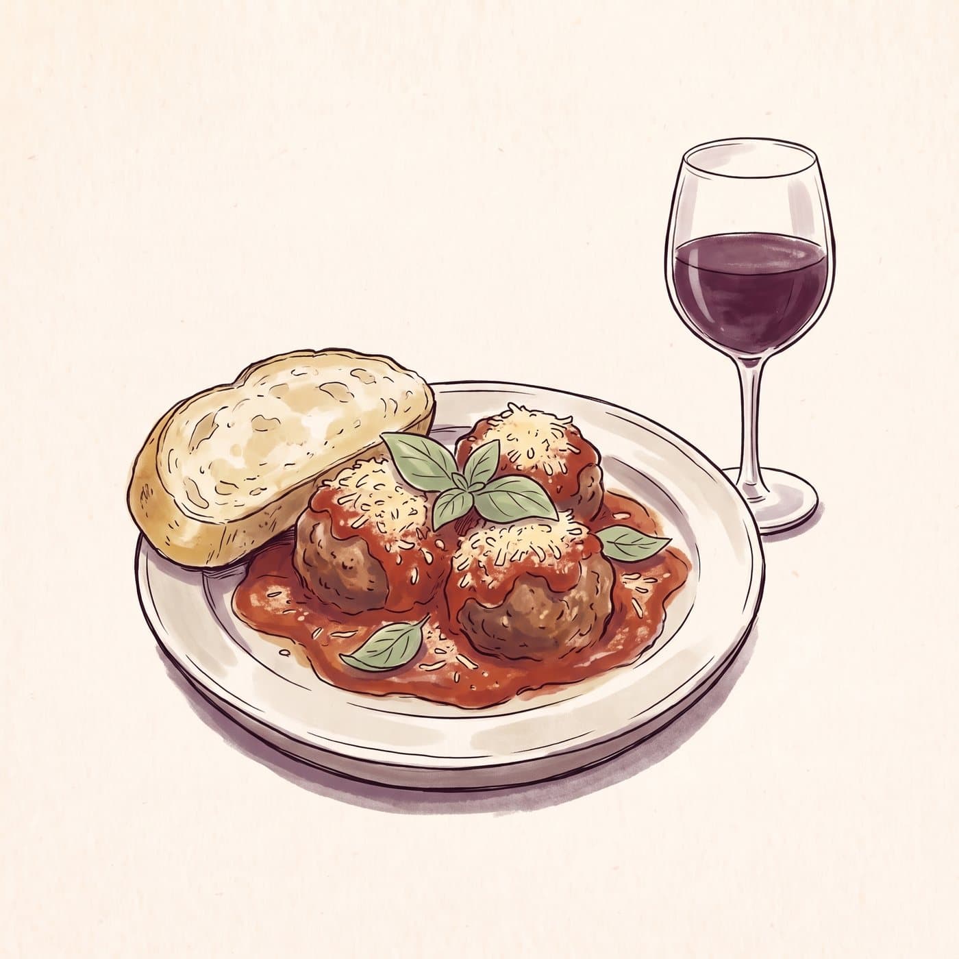 October Café Special: Meatballs & Wine
