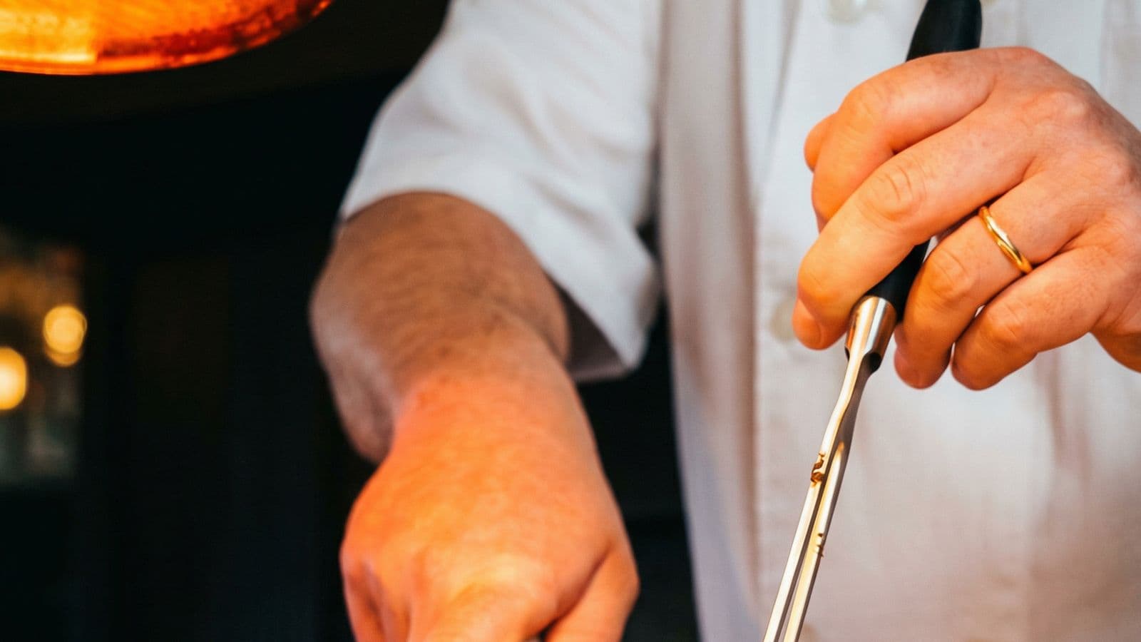 Chef carving at Anna's Trattoria