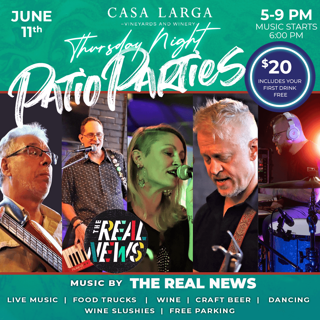 Patio Party - The Real News Band | June 11, 2026