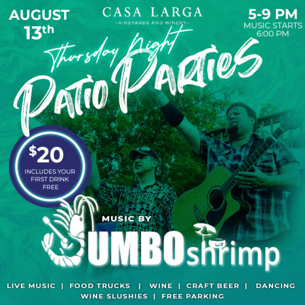 08/13/2026 Patio Party - Jumbo Shrimp