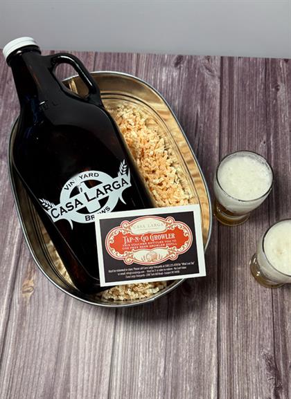 Casa Larga Growler with Fill Card